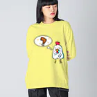 めんたいこドリルのよだれ鶏 YODAREDORI Big Long Sleeve T-Shirt