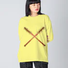 月が輝くこんな夜にの釘バット Big Long Sleeve T-Shirt