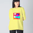 小6自閉スペクトラム症の女の子のお部屋のくまのそら Big Long Sleeve T-Shirt