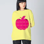 LalaHangeulの사과 (りんご)  ハングルデザイン Big Long Sleeve T-Shirt