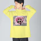 』Always Keep Sunshine in your heart🌻の薔薇の花はお好き？？ Big Long Sleeve T-Shirt