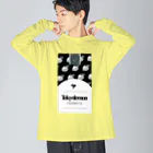 檸檬堂の檸檬モノクログッズ ビッグシルエットロングスリーブTシャツ