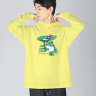 イラスト MONYAAT の*オレサマガエル Big Long Sleeve T-Shirt