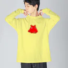 LalaHangeulのメンダコさんドットバージョン Big Long Sleeve T-Shirt