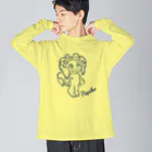 ちゃとらま　CHA10ramaのパピヨン　パピコ ビッグシルエットロングスリーブTシャツ