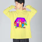 tomatoの女の子シリーズ　girl’s  ビッグシルエットロングスリーブTシャツ