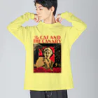 Saza-nami Antique designのTHE CAT AND THE CANARY Big Long Sleeve T-Shirt