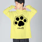 WebArtsのオリジナルブランド「nikuQ」の猫タイプです ビッグシルエットロングスリーブTシャツ