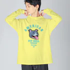 LONESOME TYPE ススのLove❤️Dogs（アメリカンピットブルテリア・青鼻） Big Long Sleeve T-Shirt