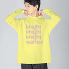 アルカナマイル SUZURI店 (高橋マイル)元ネコマイル店の3 knights,1 warrior(English ver.) Big Long Sleeve T-Shirt