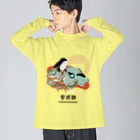 mincruの偉人シリーズ_紫式部 Big Long Sleeve T-Shirt