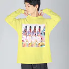 💖宇宙整体♪🌈♪こころからだチャンネル♪💖の宇宙に感謝　愛は祈りなり。 Big Long Sleeve T-Shirt