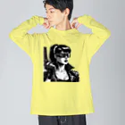 kangekiのサイバーパンクガールNo.8 Big Long Sleeve T-Shirt