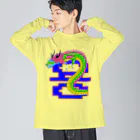 LalaHangeulの용 (龍)  ハングルデザイン   Big Long Sleeve T-Shirt