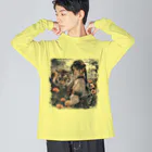 MistyStarkの虎と少女 Big Long Sleeve T-Shirt