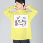 Reea wkoのふわっねっこっ ビッグシルエットロングスリーブTシャツ