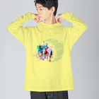 DOTS EMO JUICYの【Vintage Rabbits Collection 02】× Puchi Puchi Big Long Sleeve T-Shirt