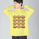 CHAX COLONY imaginariの【各20点限定】いたずらぐまのグル〜ミ〜(15/12cookies)  Big Long Sleeve T-Shirt