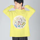 Waternavy & Co.のウサギら Big Long Sleeve T-Shirt