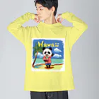 油絵描きの小物売り場のハワイ旅行気分 Big Long Sleeve T-Shirt