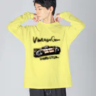 スタジオばんやのビンテージカー ビッグシルエットロングスリーブTシャツ