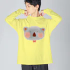 イラストレーター yasijunの水彩コアラちゃん(face)　C ビッグシルエットロングスリーブTシャツ