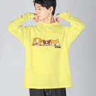 DSRN shopの仲良しの三匹犬 Big Long Sleeve T-Shirt