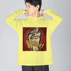 momo_emiのレッド　momo_emi Big Long Sleeve T-Shirt