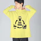 くいなの母の整う(シンプルver.) ビッグシルエットロングスリーブTシャツ