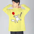 ハナのお店の風船で飛んじゃった猫 Big Long Sleeve T-Shirt