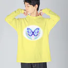 ✨🌈✨ユラクラカン🇯🇵 ✨🌈✨の🌟🌈happydream🌈butterfly🌟 ビッグシルエットロングスリーブTシャツ