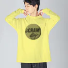 チンパンジーマートのSCRAM "逃げろ！" Big Long Sleeve T-Shirt