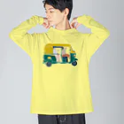 Ruchiのリクシャー　窓枠白色 Big Long Sleeve T-Shirt