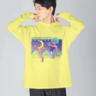 TSUKIKOU SHOP の月夜のバニーちゃん ビッグシルエットロングスリーブTシャツ