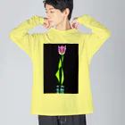 CNU Official ShopのTulip Design Big Silhouette Long Sleeve T-Shirt ビッグシルエットロングスリーブTシャツ