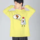 めんたいこドリルのよだれ鶏 YODAREDORI Big Long Sleeve T-Shirt