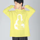 山形屋米店のモナリザ【白プリント】 Big Long Sleeve T-Shirt