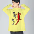 LalaHangeulの腹黒くないアカハライモリさん Big Long Sleeve T-Shirt