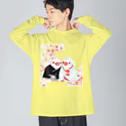 Lily bird（リリーバード）の和婚文鳥ず Big Long Sleeve T-Shirt