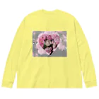 』Always Keep Sunshine in your heart🌻の薔薇の花はお好き？？ Big Long Sleeve T-Shirt