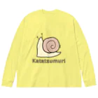 MrKShirtsのKatatsumuri (カタツムリ) 色デザイン ビッグシルエットロングスリーブTシャツ