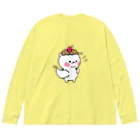 とりーとめんと。(もち三郎)のセクシーポーズもち三郎 Big Long Sleeve T-Shirt