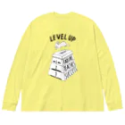 ねこぜもんのLEVEL UP FTS くろいロゴ Big Long Sleeve T-Shirt