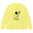 さくらい屋の殿様ペンギン(黒) Big Long Sleeve T-Shirt