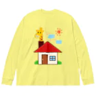 ウチのMEIGENやさんのこっそりキリン飼ってます（文字ありver.） Big Long Sleeve T-Shirt