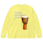 『NG （Niche・Gate）』ニッチゲート-- IN SUZURIのI'm Just The Drummer And You?（JMB） ビッグシルエットロングスリーブTシャツ