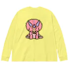 segasworksのホリドゥスちゃん（ゆるトリケラトプス ） Big Long Sleeve T-Shirt