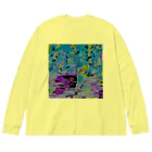 水草の地図A Big Long Sleeve T-Shirt