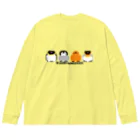 ヤママユ(ヤママユ・ペンギイナ)のピコアプテノディテス(よこ) Big Long Sleeve T-Shirt