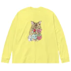 猫のきぬくんのお店のラムちゃん ビッグシルエットロングスリーブTシャツ